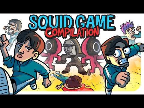 SQUID GAME Recap Cartoon COMPILATION in 4 minutes (SPEEDRUN)