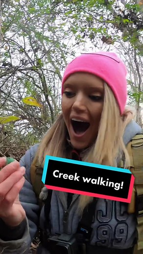 Exploring Creek for Lost Marbles - Marble Treasure Hunt