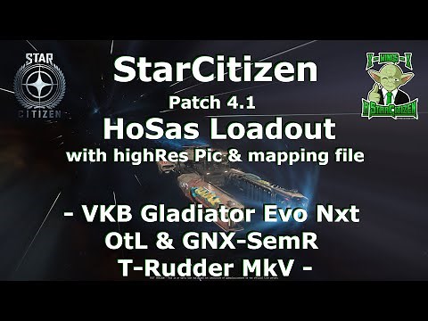 HoSaS Setup with #GNX-SEM right - #VKB #Gladiator #NXT #EVO #Premium- #StarCitizen - 4K -