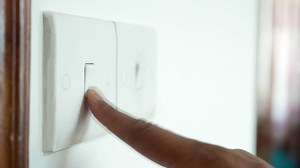 Person Turning On or Off a Light Switch | Premium Stock Video Footage