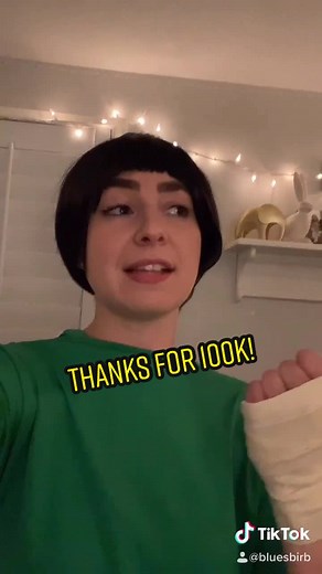 Thanks for much for over 100k! I hope you enjoy my terrible rock lee cosplay 👊 #anime #weeb #naruto #rocklee #fyp #cosplay