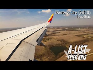 [4K] Sunny Afternoon Landing in Kansas City (MCI) - Southwest Airlines 737-700
