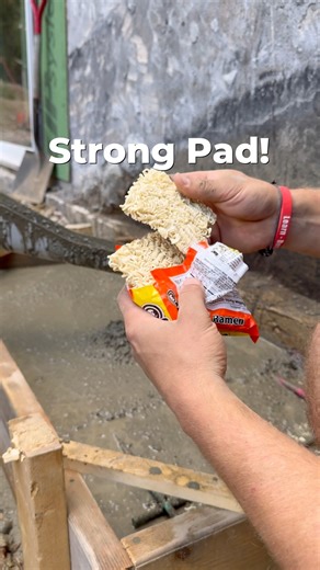 Concrete Pad for our GREE Condenser! With a secret ingredient #construction #diy #realestate #homerenovation #renovation #entrepreneur #remodel | Misha Panchishak