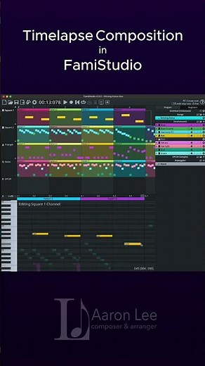 Timelapse composition in FamiStudio