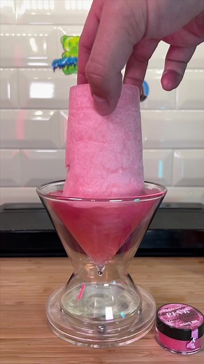 Cotton candy soda #satisfying #asmr