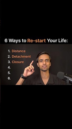 6 Ways to Completely Restart Your Life 🕊️ #theanuragdeep #mindset