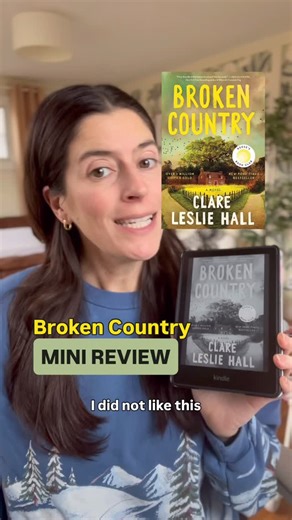 Nicole Pearce on Instagram: "Broken Country mini review! This one was not for me 😬 #brokencountry #bookreview #minibookreview #bookstagram #bookworm"