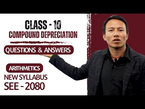 Compound Depreciation in Nepali || Questions & Answers | Class 10 Maths || SEE Exam - Gurubaa