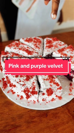 Pink & Purple Velvet Cake Recipe