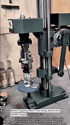 Bottle Capping Work Tool Using Automatic Bottle Capper #worktool