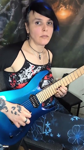 Blues on a 7 string #guitar #lick #blues #gain #fun