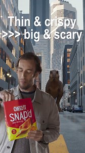 Nothing can shake you outta the Cheez-It Snap’d zone. ✋🦖 | Cheez-It