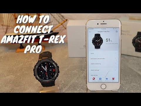 How to connect Amazfit T Rex Pro to iPhone with Zepp IOS App