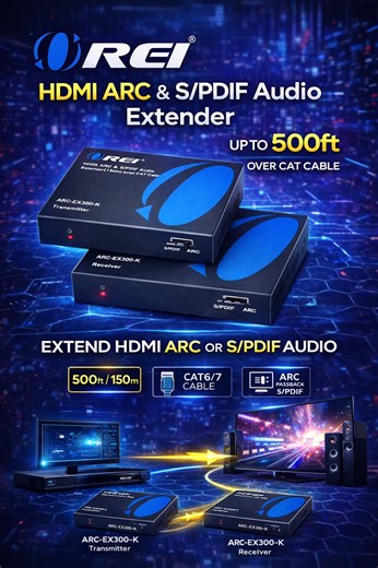 Fayz Electronics | Extend the Sound. Preserve Every Detail. 🔊✨ Meet the OREI ARC-EX300-K — a high-performance HDMI ARC & S/PDIF Audio Extender built to... | Instagram