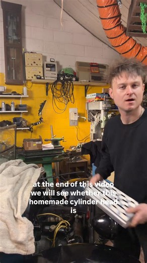DOES MY HOMEMADE CYLINDER HEAD WORK? LETS FIND OUT #engine #engineering #classiccar | LOOK MUM NO COMPUTER