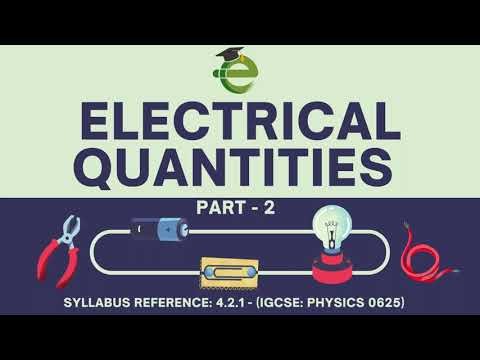 4.2 Electrical quantities - 4.2.1 Electric charge (B)