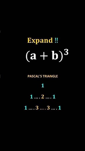 Pascal's triangle and the Binomial theorem| Simplify and expand (a+b)^3| Grade 11 Math Quebec
