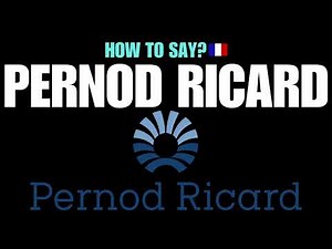 HOW TO PRONOUNCE PERNOD RICARD CORRECTLY? NATIVE FRENCH PRONUNCIATION