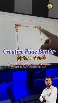 MS Word Creative Page Border Design in 1 Minute #shorts #border #design #viral #windows