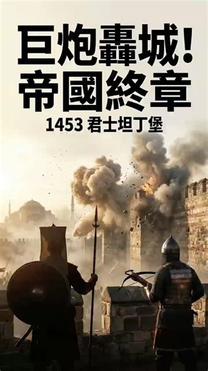 1453 君士坦丁堡最後30秒：巨炮轟開城牆，東羅馬終章