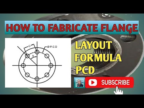 HOW TO CALCULATE HOLE DISTANCE OF PITCH CIRCLE DIAMETER(PCD) OF FLANGE