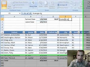 Excel Video 32 Totals in Tables