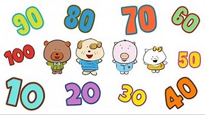 Math song with numbers 10-100 for kids