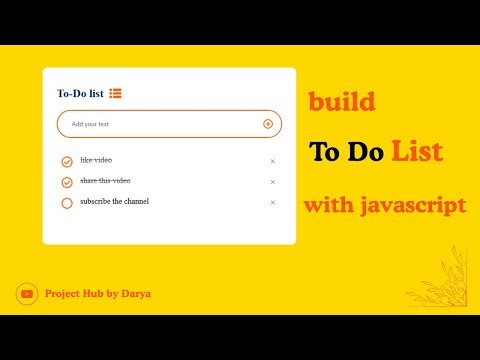 How To Create To Do List App Using HTML CSS And JavaScript