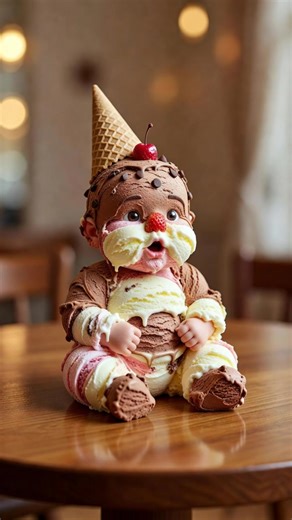 Satisfying Ice Cream Eating Experience