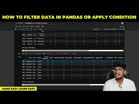 how to filter data using pandas | how to apply condition in pandas | ‪@Technicalstudioengg‬ #tsemlai