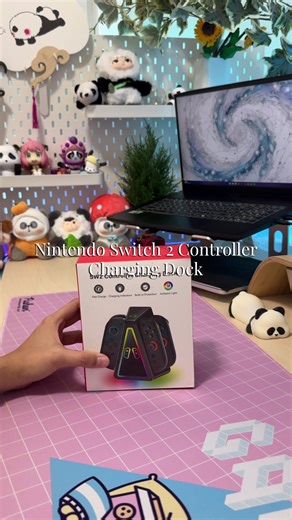 RGB lovers, you’ll love this 💯 Controller charging dock for Switch 2 from @oivogames_official ! And of course it has lights 🚥 controllers easily snap, lots of RGB options, and can fit 2 sets of controllers! (Still posting some leftover unboxing vids so expect some more reels!) #oivo #unboxing #switch2 #nintendo #gamers