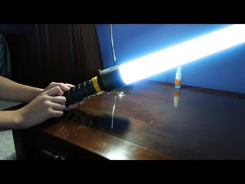 How To Make a Lightsaber Out of a Flashlight