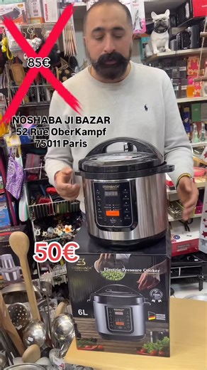 Noshaba Ji Bazar on Instagram: "Cuiseur Électrique à Pression 6 Litres 🔥 | Rapide, Sécurisé & Facile à Nettoyer Description Découvrez ce cuiseur électrique à pression de 6 litres, idéal pour une cuisine rapide, saine et savoureuse au quotidien. ✔️ Grande capacité 6 Litres ✔️ Affichage numérique simple et moderne ✔️ Fonction de chauffage automatique ✔️ Valve de décompression sécurisée pour une utilisation en toute sécurité ✔️ Fabriqué en acier inoxydable ✔️ Casserole facile à laver 🍲 Parfait po