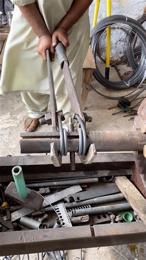 “Turning Wire into Strong Double Spring | Skilled Spring Maker at Work shorts