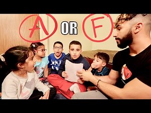 I CHECKED HIS REPORT CARD!!