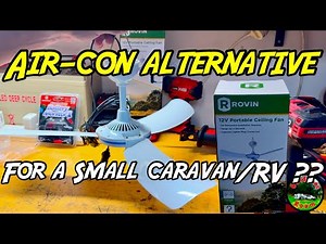 ❄️ RTM 12 VOLT PORTABLE CEILING FAN | Unboxing & First Test 🆒