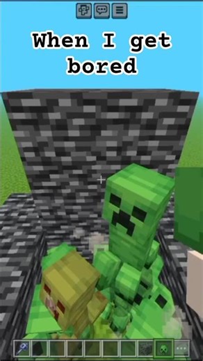 when I get bore #minecraft #shorts #shortsfeed