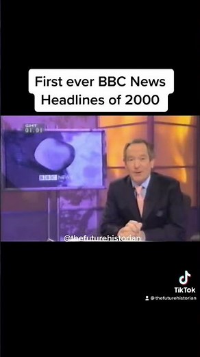 The First Ever BBC News Headlines of 2000. #history #2000