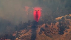 Watch: Aggressive attack on brush fire near Calistoga