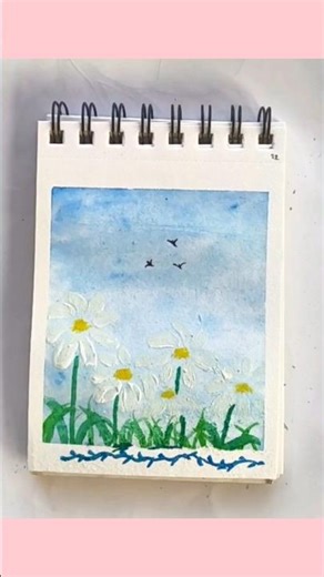 flower painting tutorial 💮#shorts #art#youtubeshorts #drawing