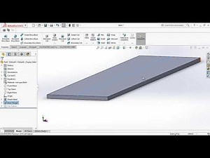 SolidWorks Edge Flange Sheet Metal - SolidWorks Sheet Metal Tutorial #2