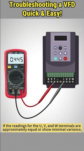 VFD Testing with Multimeter in 1 Min! #howto #vfd #troubleshooting #testing