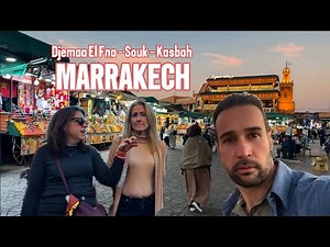 I love walking the streets of Marrakech, Jemaa El Fna square, Kasbah. Walking tour. Morocco travel