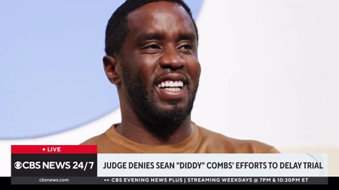 Judge denies Sean "Diddy" Combs' efforts to delay trial