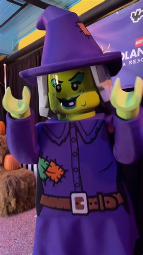 LEGO Wacky Witch at Brick or Treat #brickortreat #legolandflorida #legowitch #lego #legos #legoland