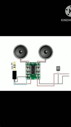 simple amplifier circuit connection #electrical#