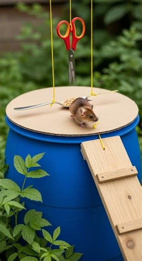 Shocking! Kitchen tools turn trap, mouse caught instantly #pestcontrol #kitchentips #DIY