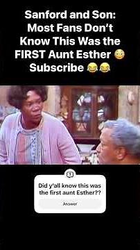 Sanford and Son:The FIRST Aunt Esther (Before LaWanda Page)#foryou #funny #explore #funpage #sitcom