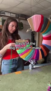 It’s Day 6 of the Mega Monster Pom Pom make!It’s been slightly delayed due to the fact my iPhone has run out of space as iCloud is refusing to sync anything to the huge amount of extra storage I pay for each month!! So currently working on that problem 🫣I’m also looking for wonderful yarn donations of any unwanted bits and pieces no matter how big or small! If you would like to be a part of this journey please DM me on insta or email me so I can send over the address to send the bits to. also i
