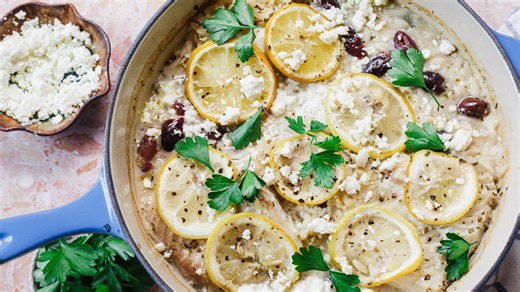 1-Pot Baked Fish With Lemon And Orzo Recipe - Tasting Table